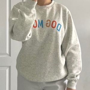Costal culture Dog Mom grey crewneck